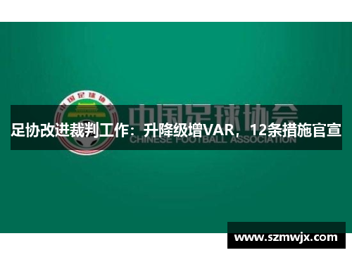 足协改进裁判工作:升降级增VAR,12条措施官宣